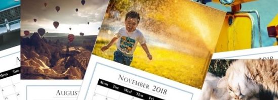 A4 personalised photo calendars!