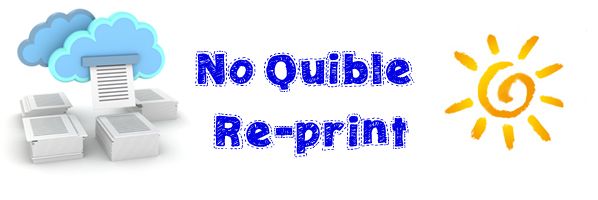No Quibble reprint promise!